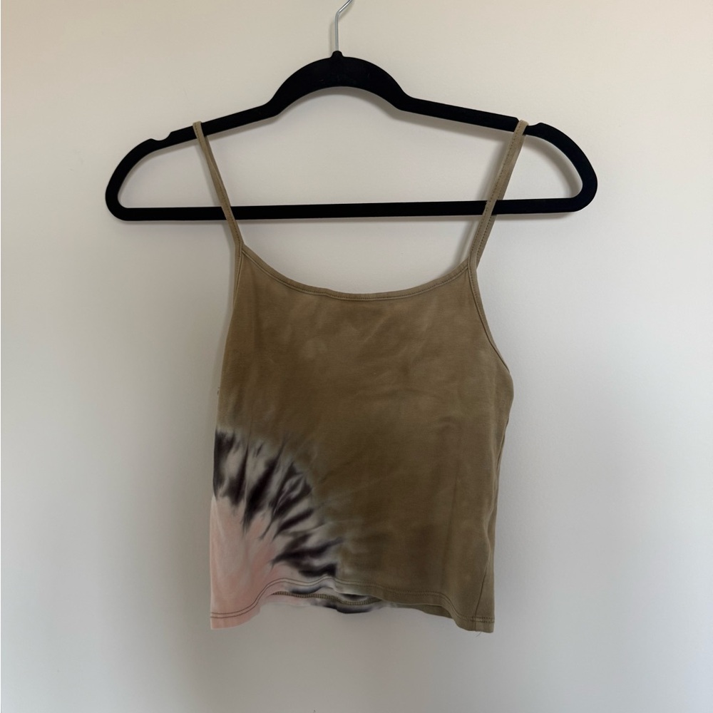 American Eagle Outfitters Camisole - Brown and Pink Tie-Dye